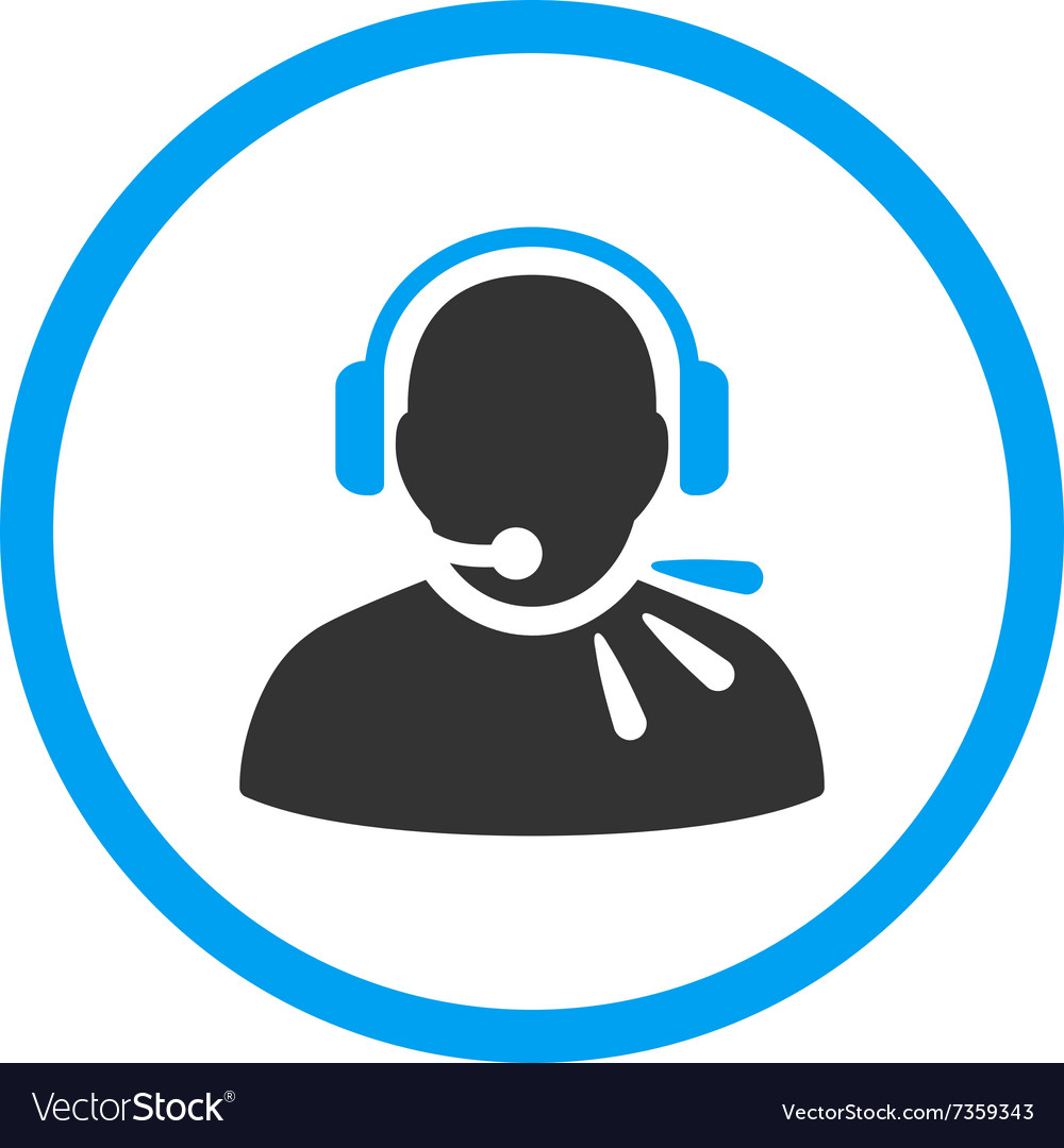 Operator message rounded icon