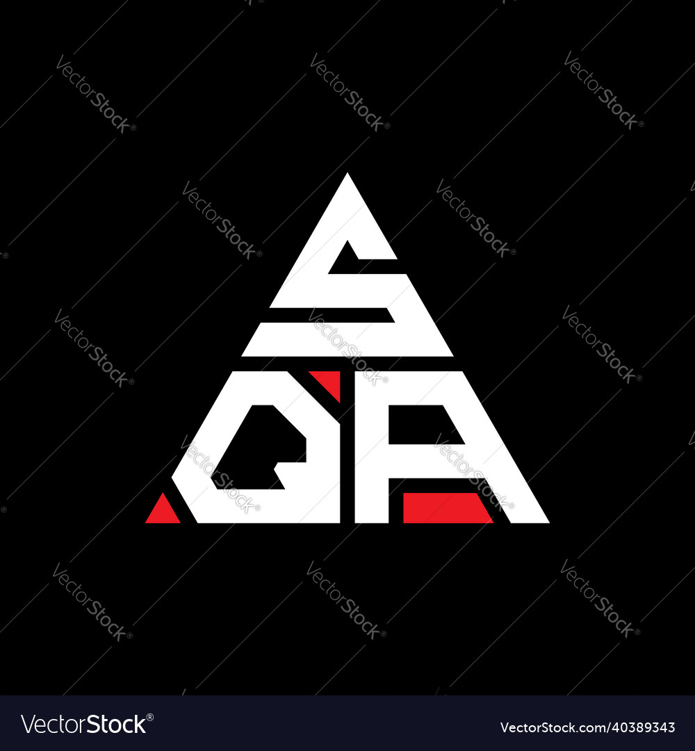 Sqa triangle letter logo design