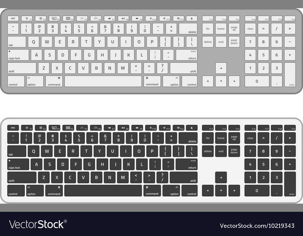 White and Black Computer Keyboard