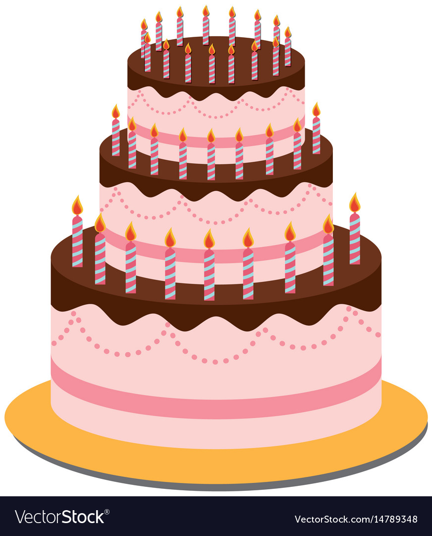 Birthday Cake Icon Royalty Free Vector Image - Vectorstock