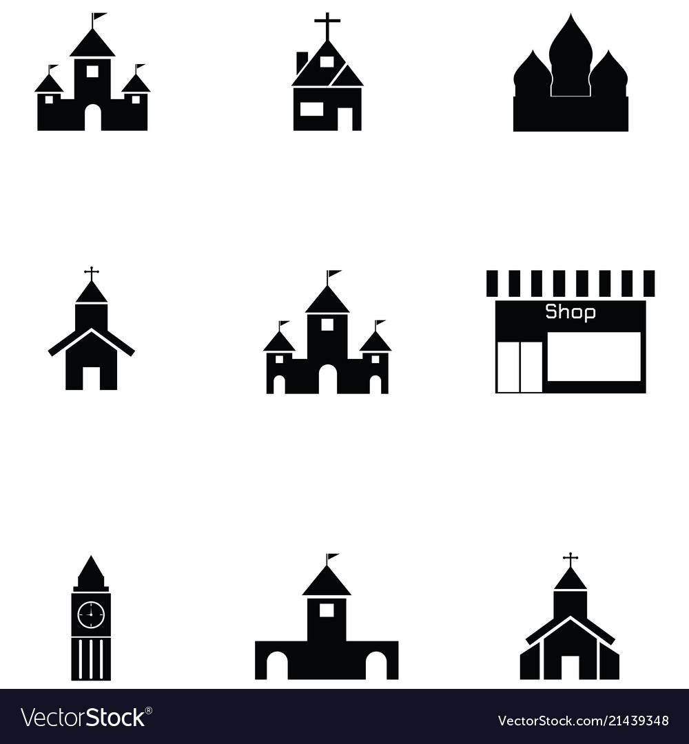 Building icon set