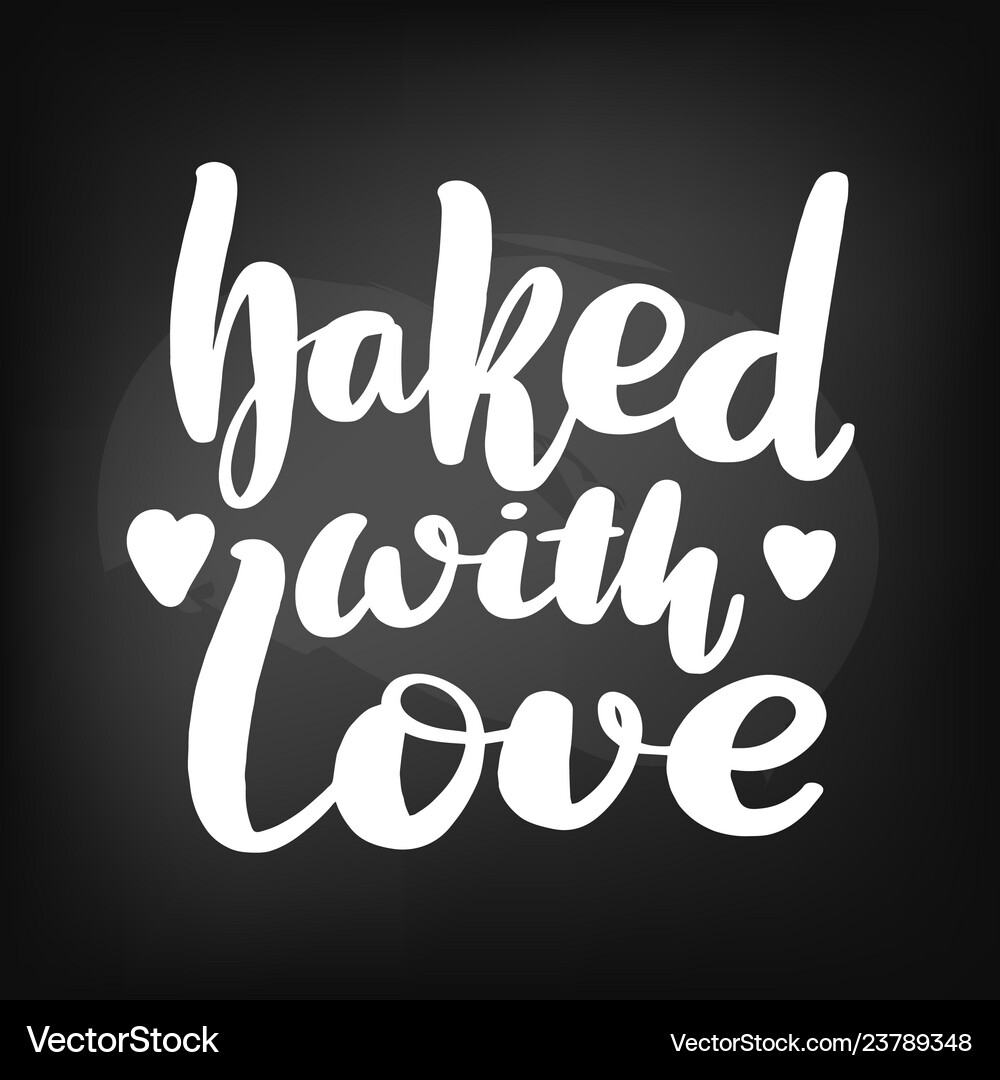 Chalkboard blackboard lettering baked Royalty Free Vector