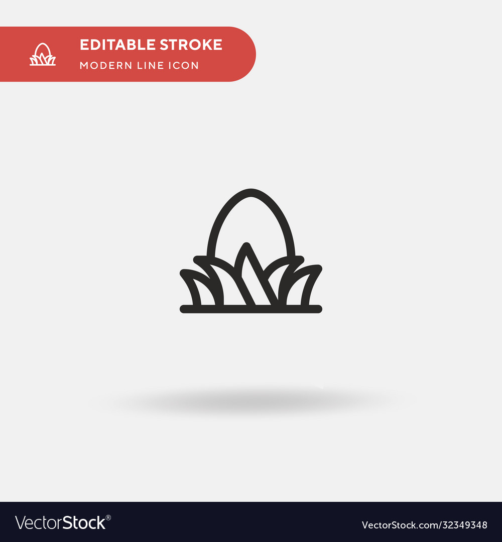 Easter egg simple icon symbol