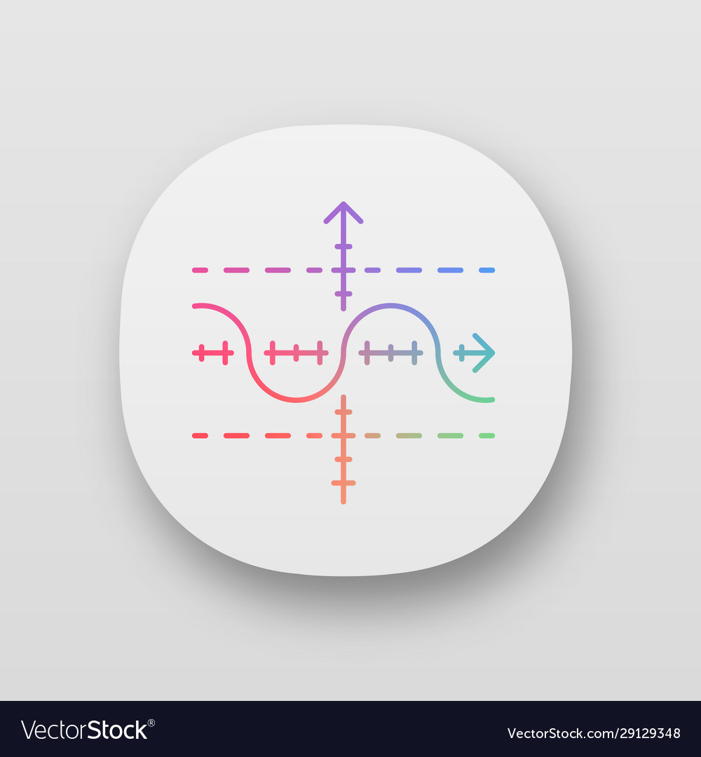 Funktion Graph App-Symbol doppelt vector image Funktion Graph App-Symbol doppelt