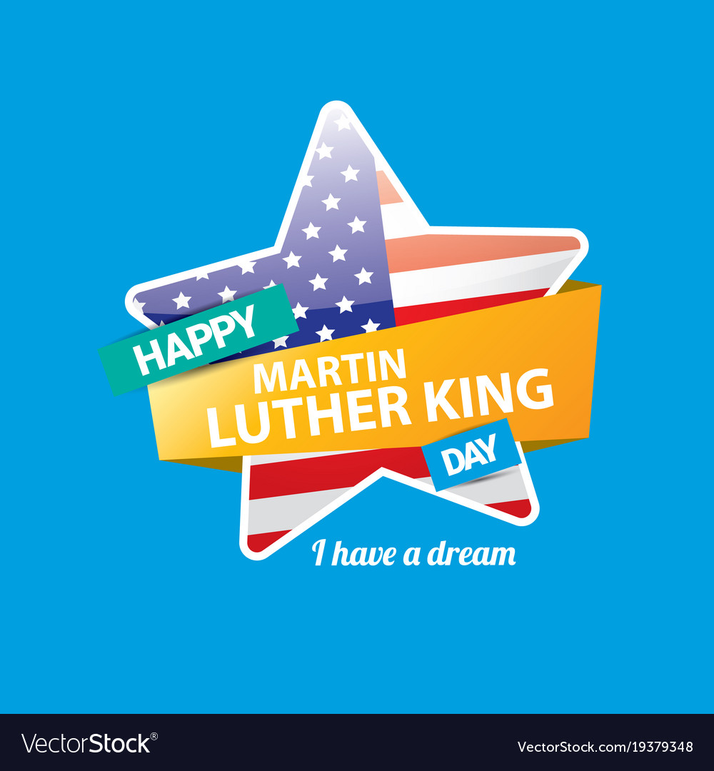 Martin luther king jr day us sticker