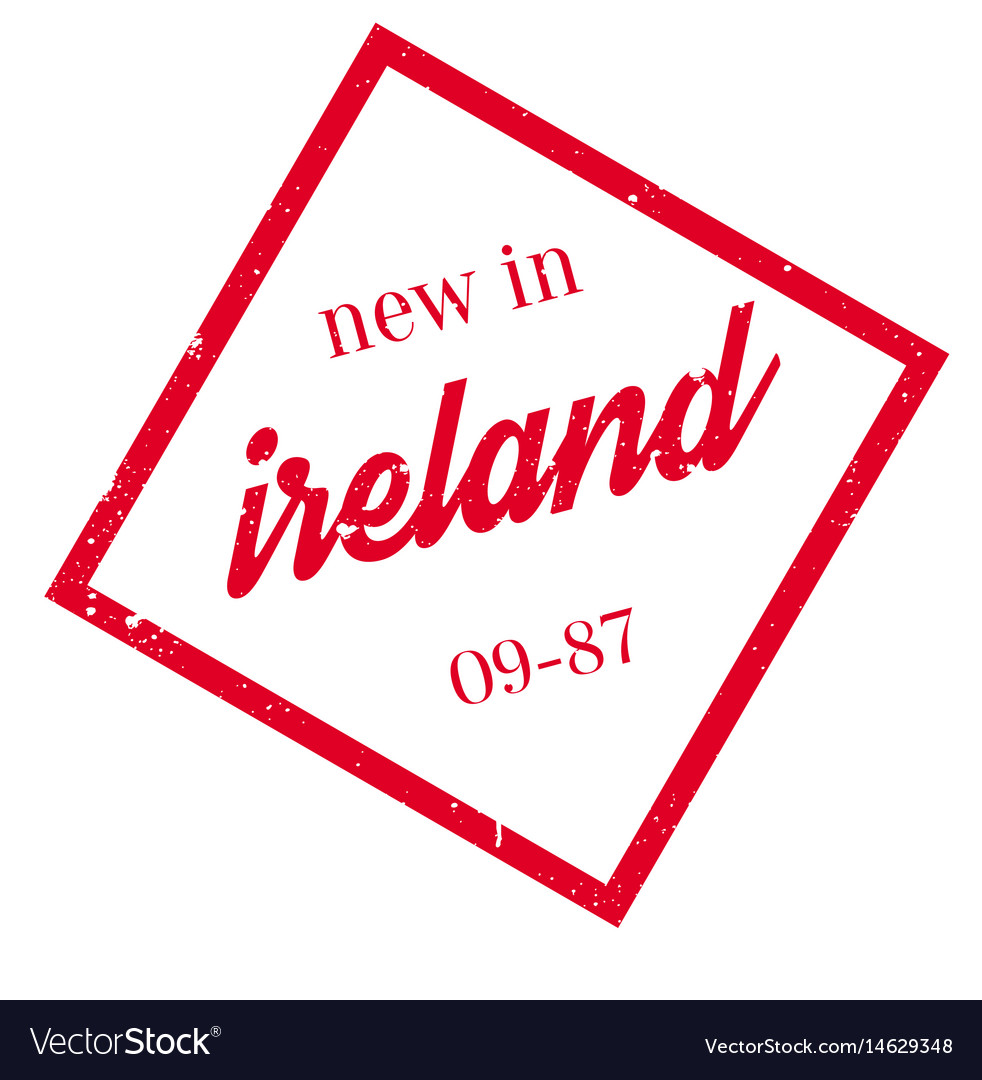 New in ireland rubber stamp