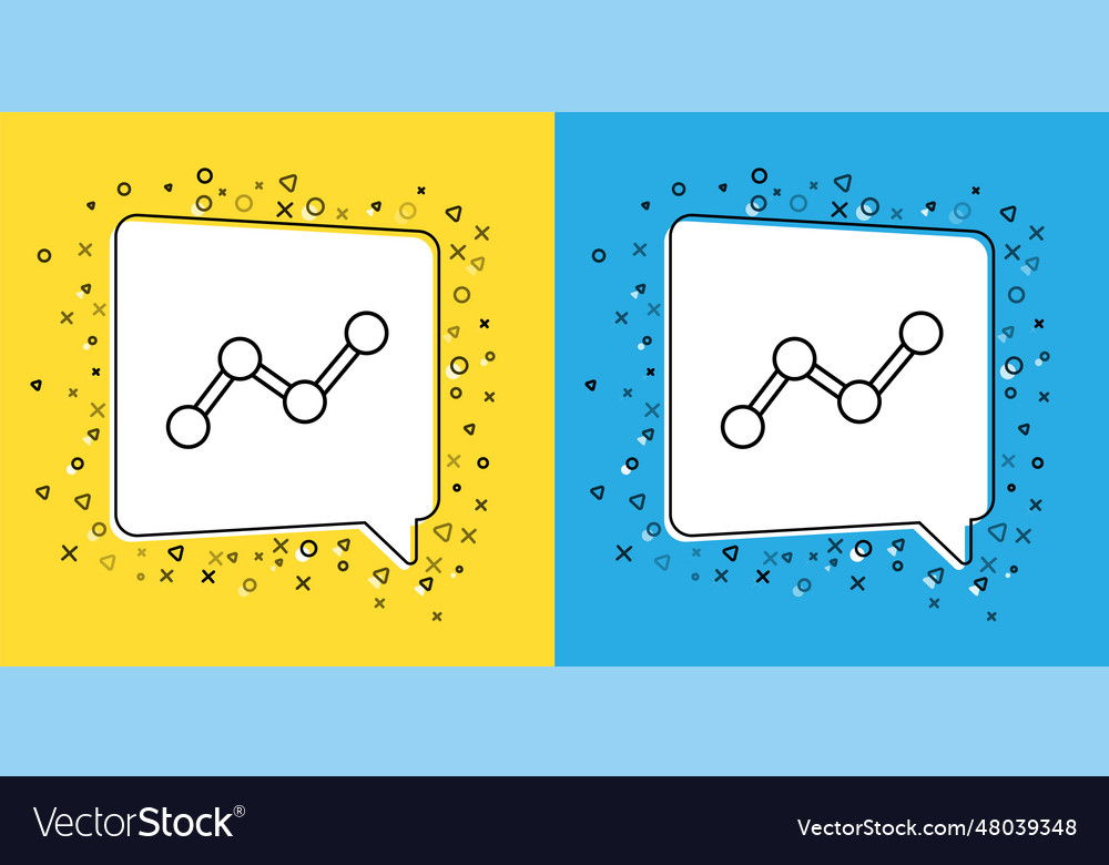 Set line graph schedule chart diagram vector image Set line graph schedule chart diagram