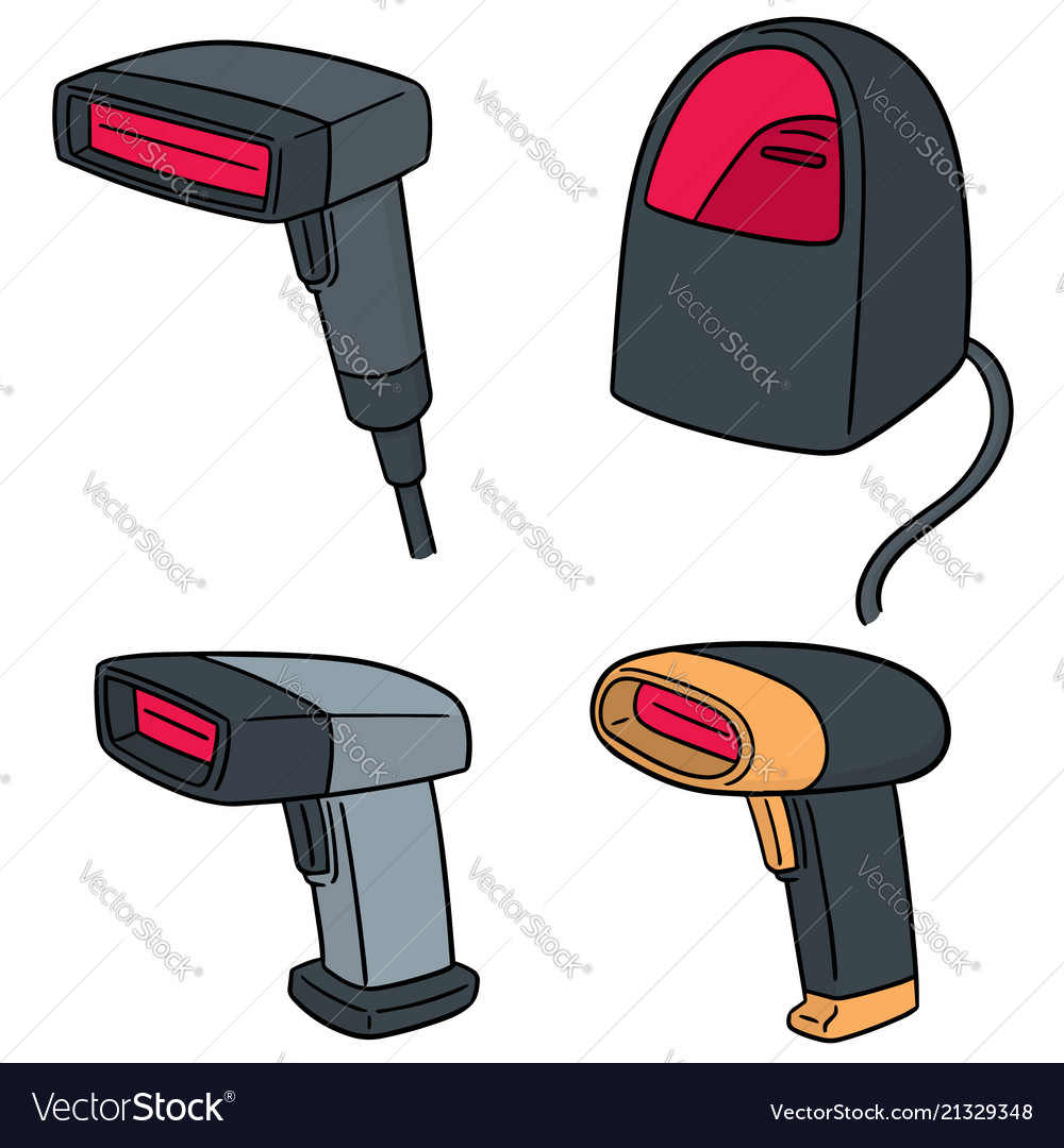 Set of barcode reader Royalty Free Vector Image