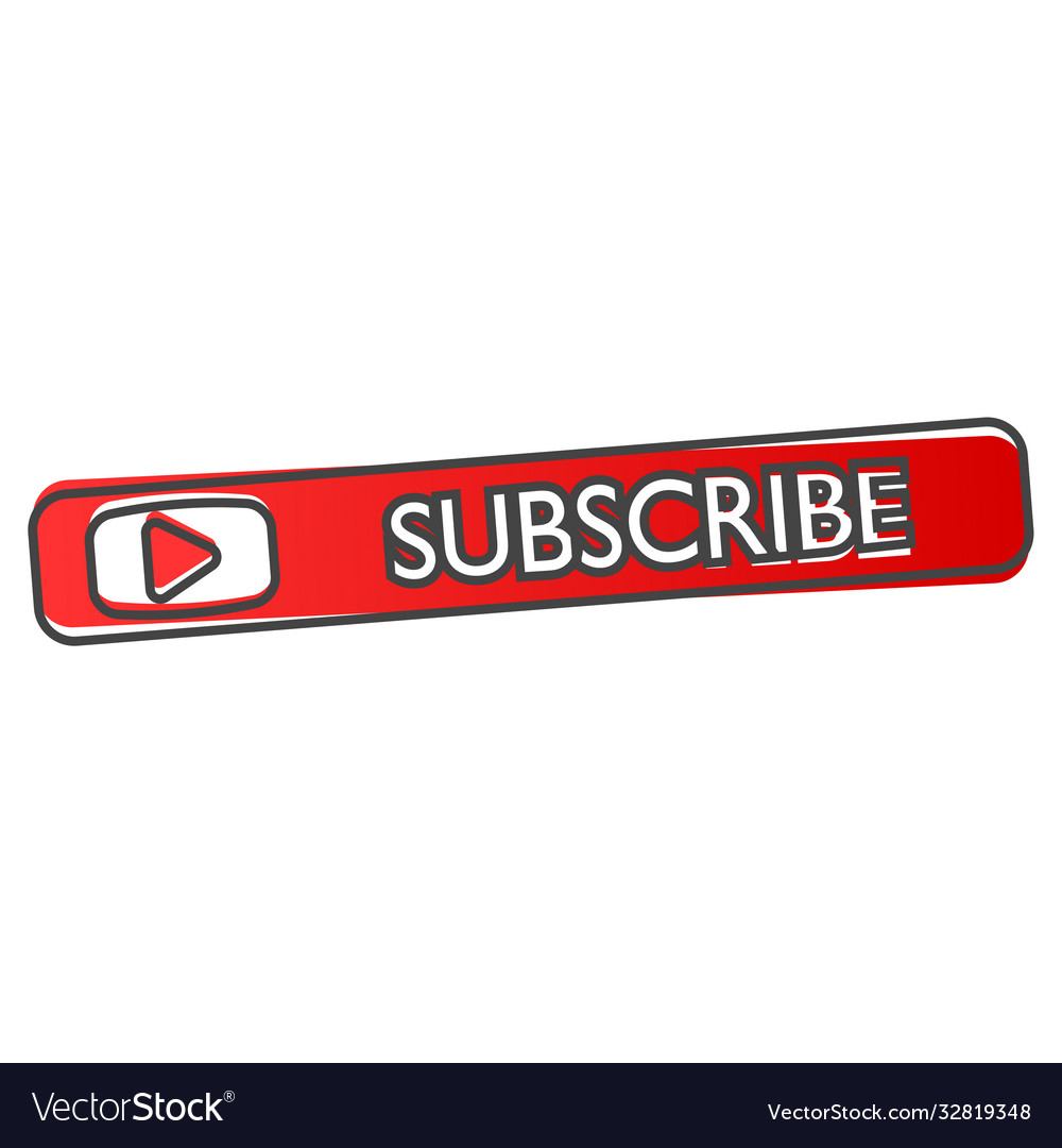 Subscribe button with arrow icon on red