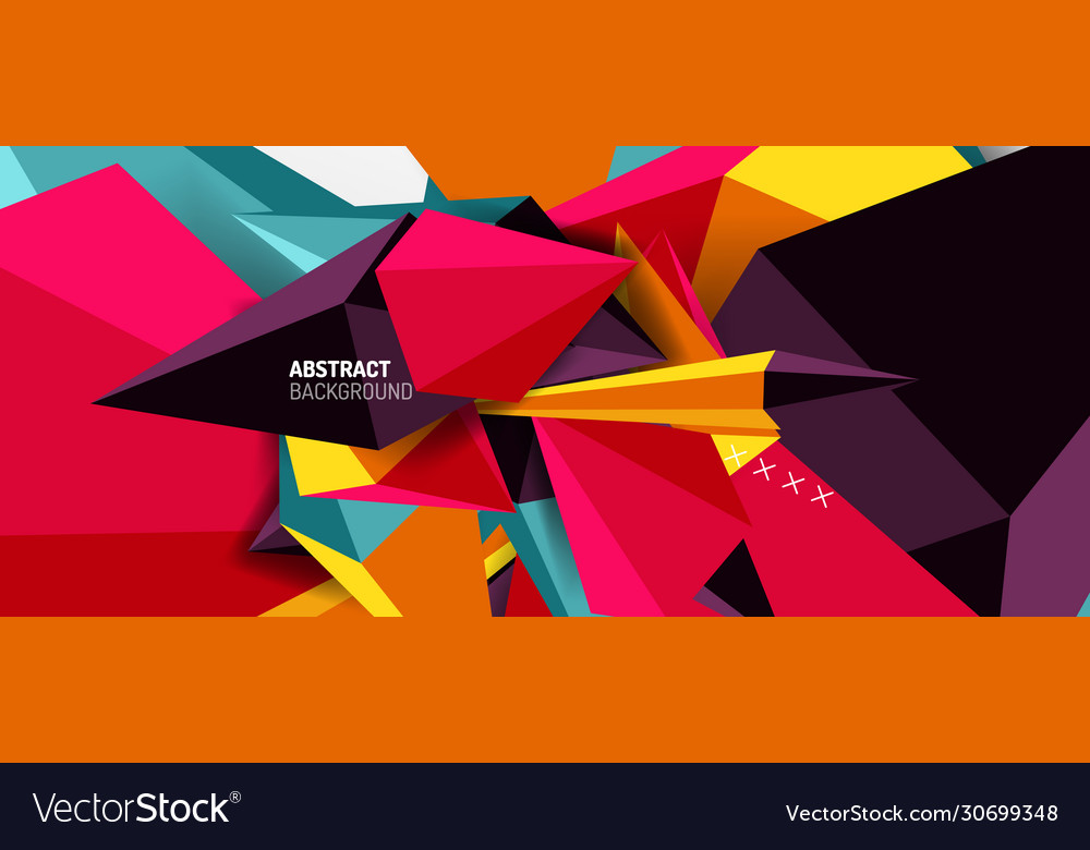 Trendy simple triangle abstract background Vector Image Trendy simple triangle abstract background