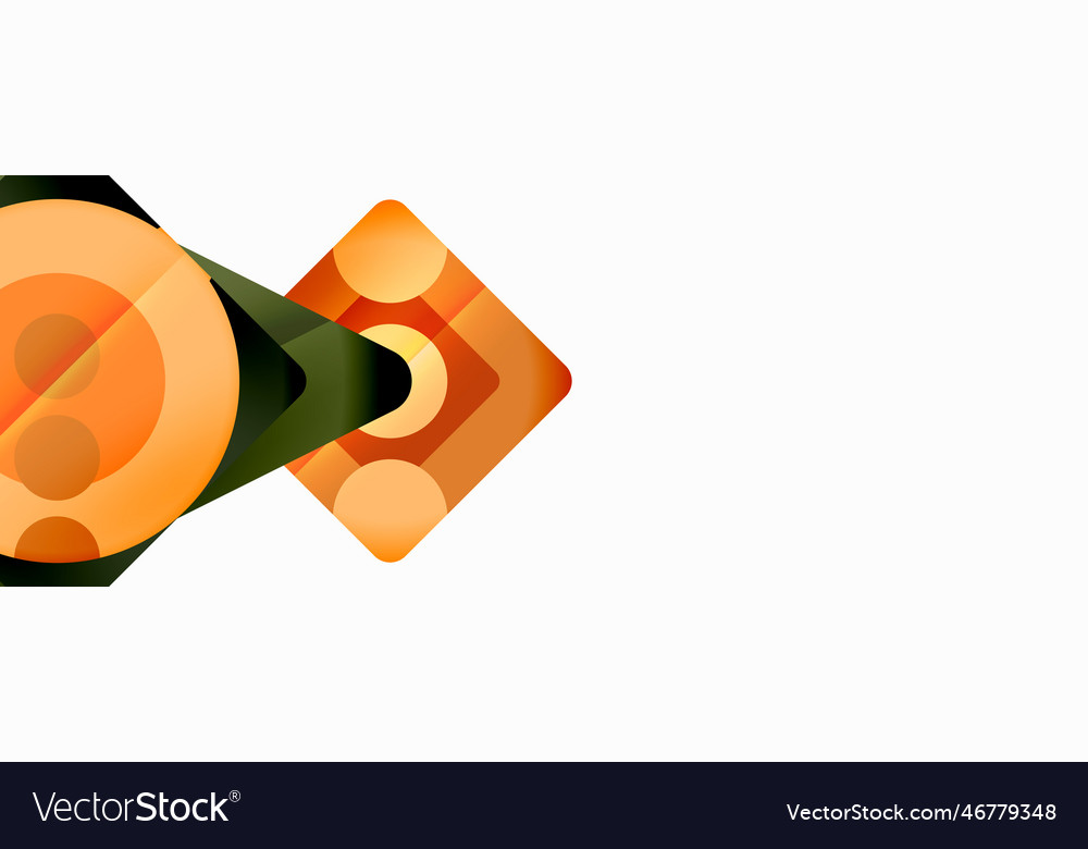 Triangles and circles abstract background