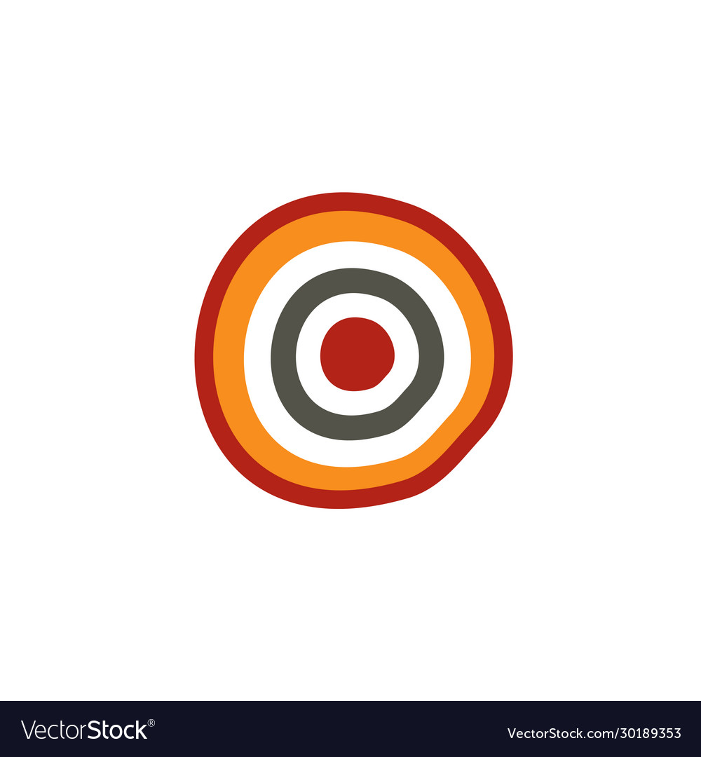 Aboriginal Dot Painting Icon