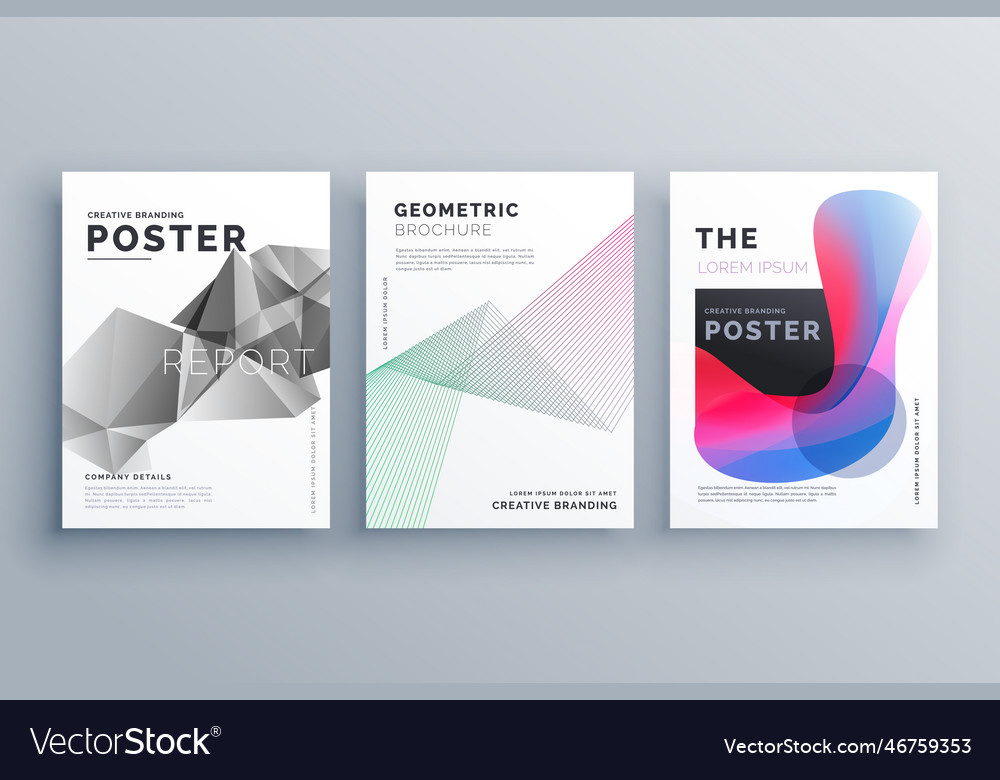Abstract minimal brochure design template size a4