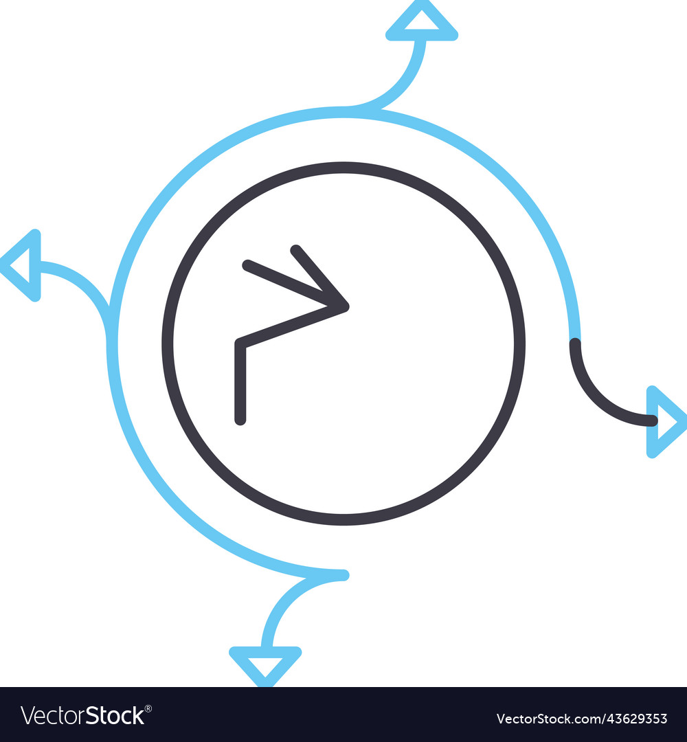 Agile principles line icon outline symbol vector image Agile principles line icon outline symbol
