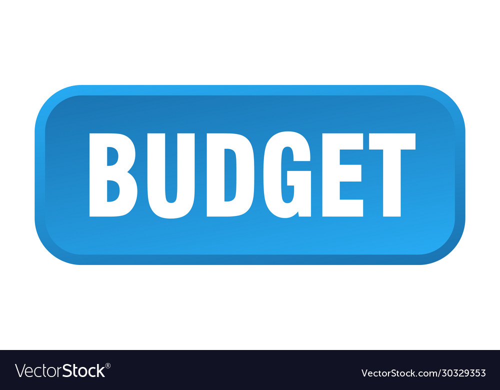 Budget button square 3d push
