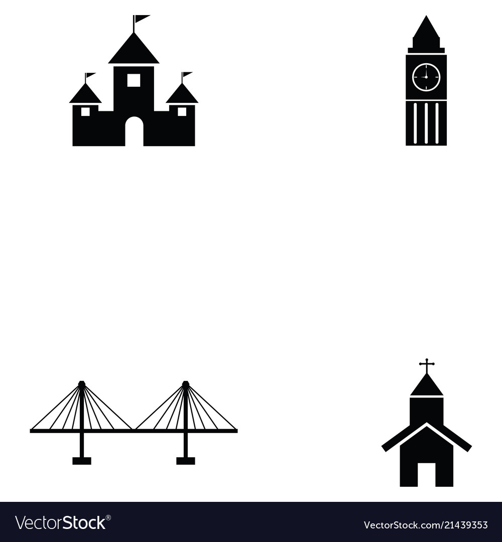 Building icon set