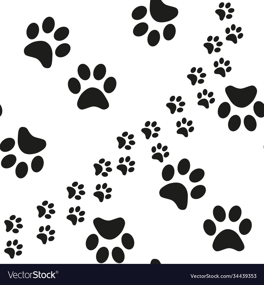 Cartoon paw for wallpaper design modern Royalty Free Vector