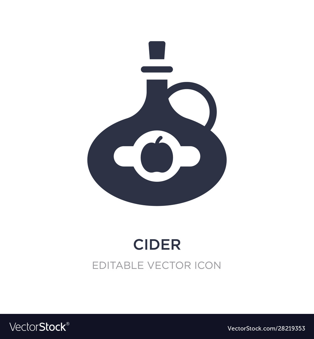 Cider icon on white background simple element