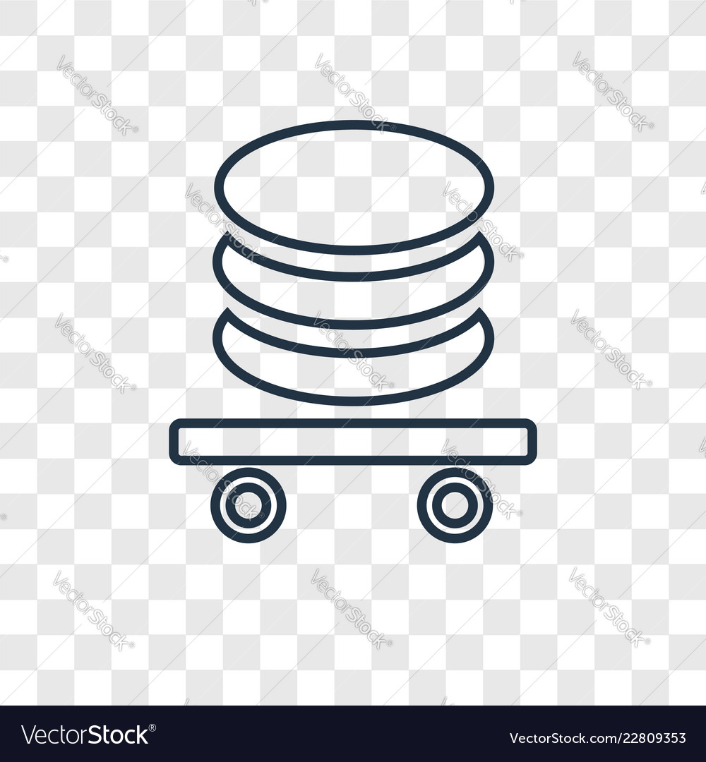 Database concept linear icon isolated vector image Database concept linear icon isolated