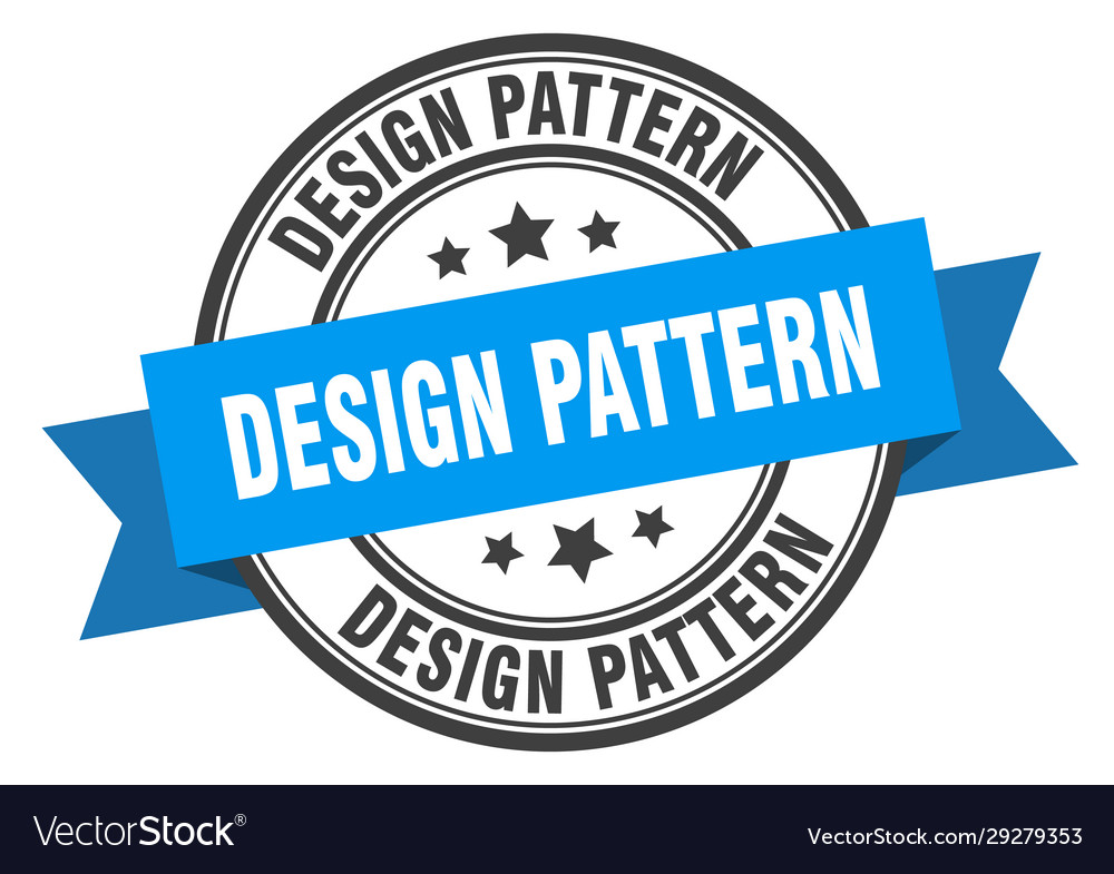 Design pattern label patternround band