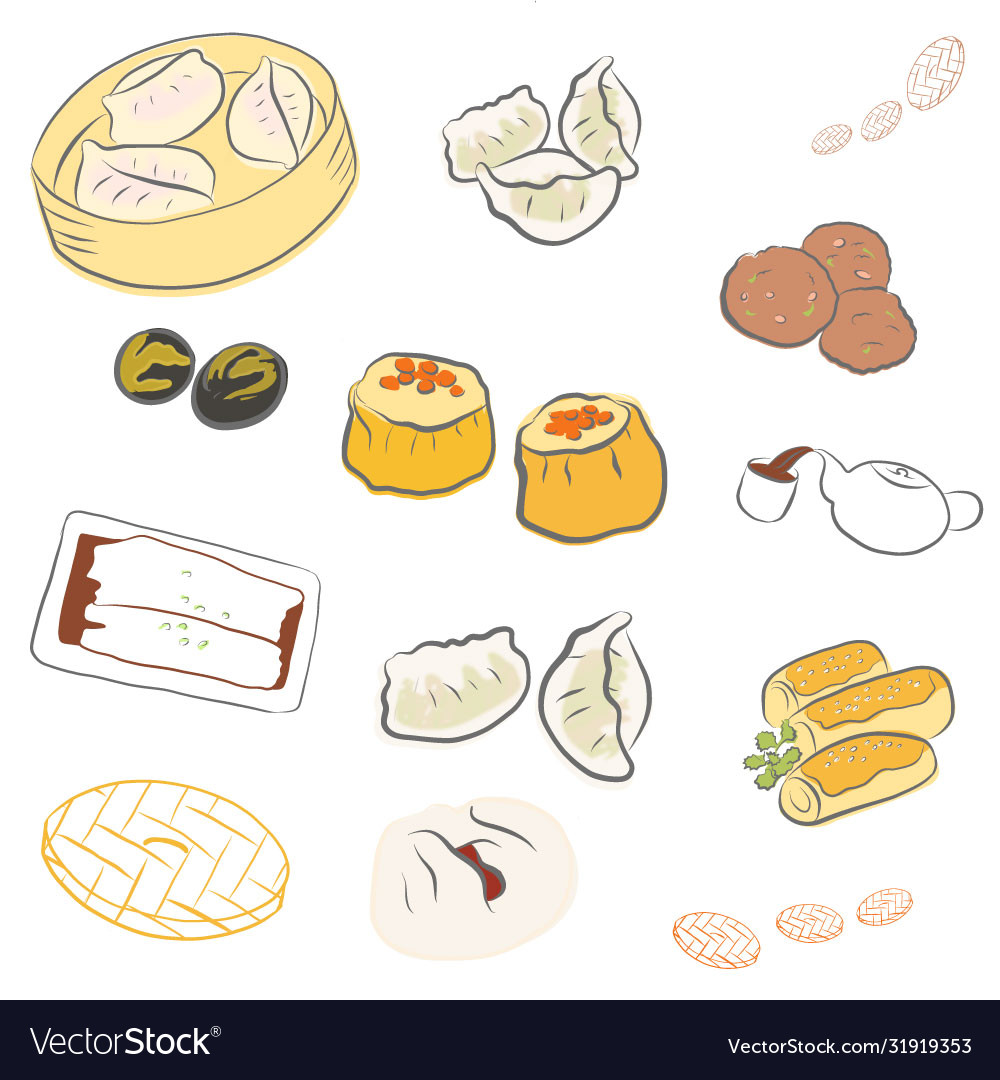 Dimsum pattern with original colour