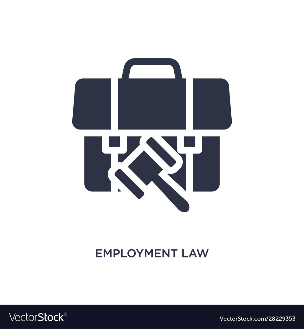 Employment law icon on white background simple Vector Image