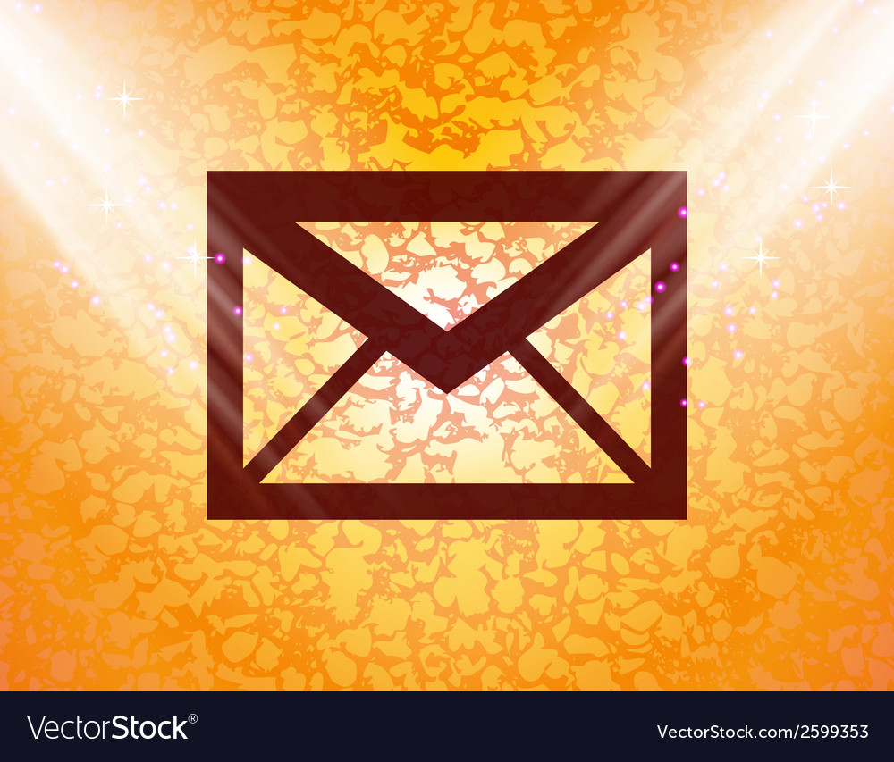 Mail envelope flat modern web button and space