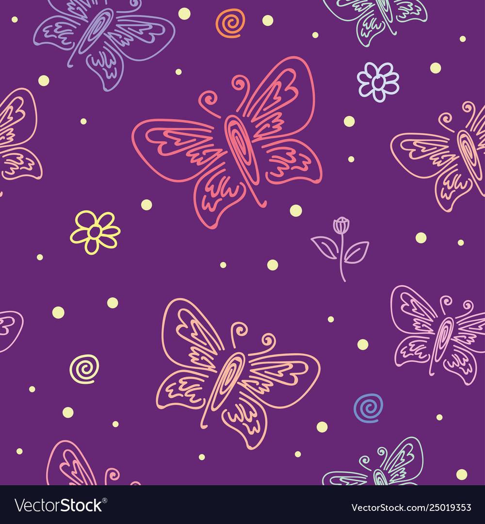 Seamless pattern with motifs various vector image Seamless pattern with motifs various