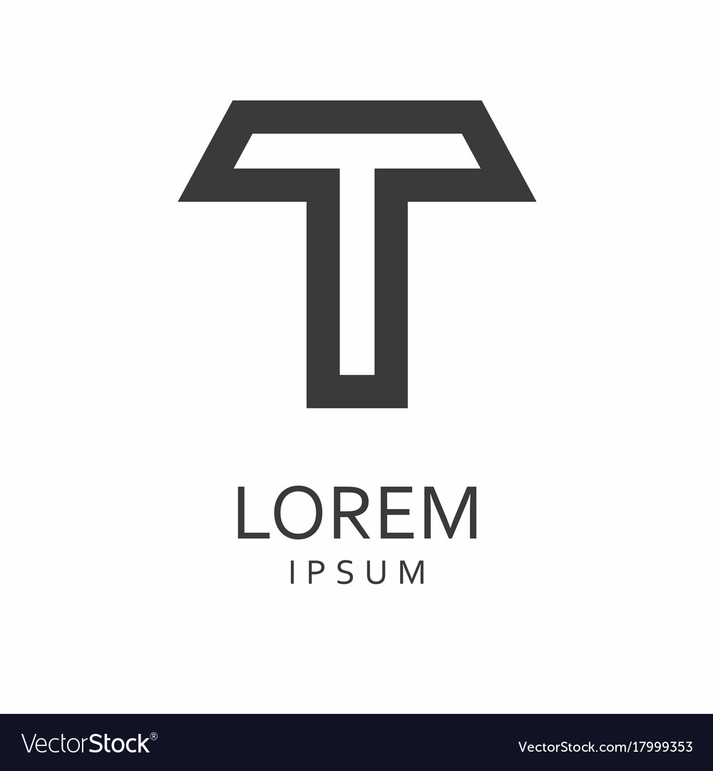 T letter logo icon