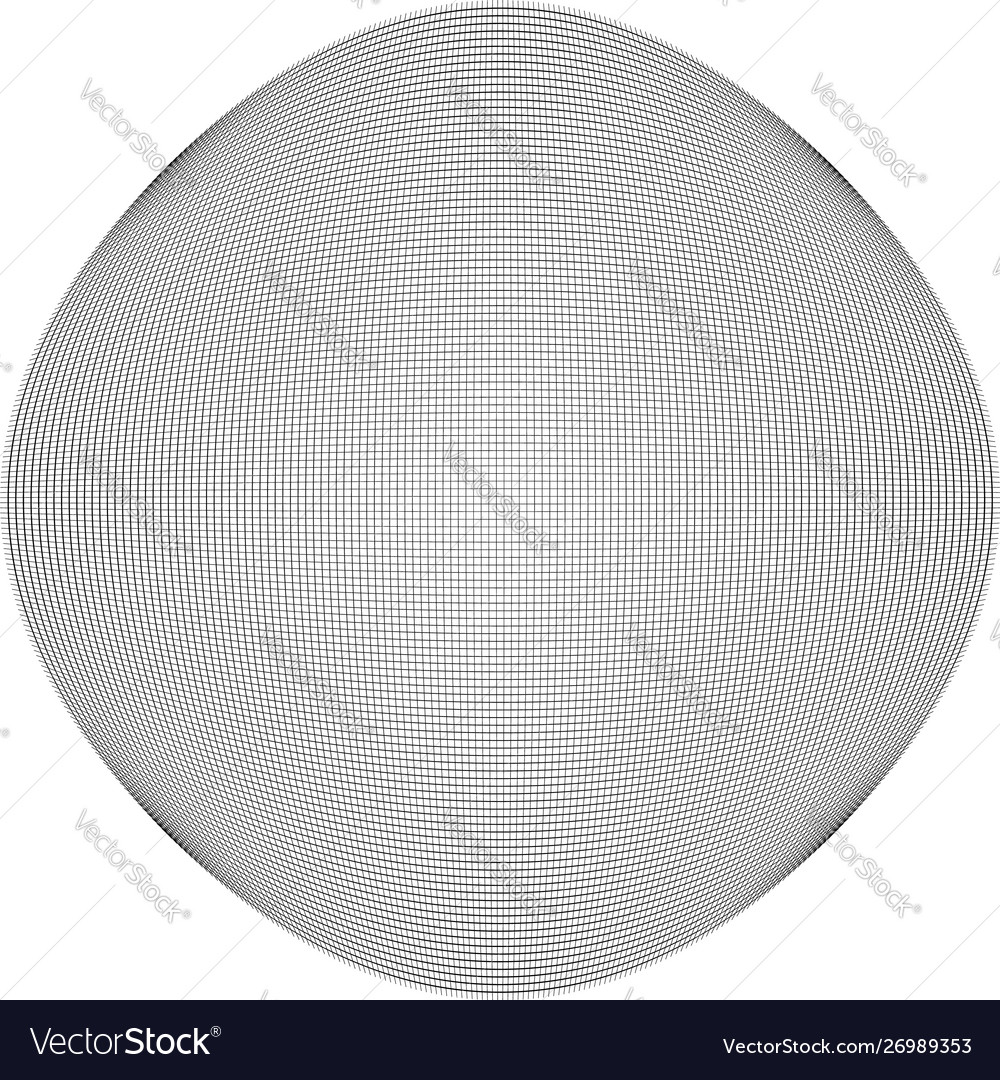 Wireframe sphere globe orb circle with mesh grid