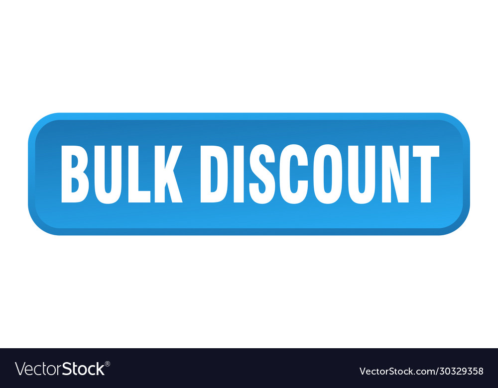 Bulk discount button square 3d push