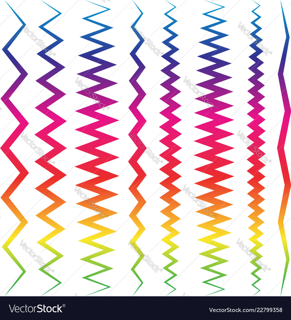 Colorful line elements with distortions pointed