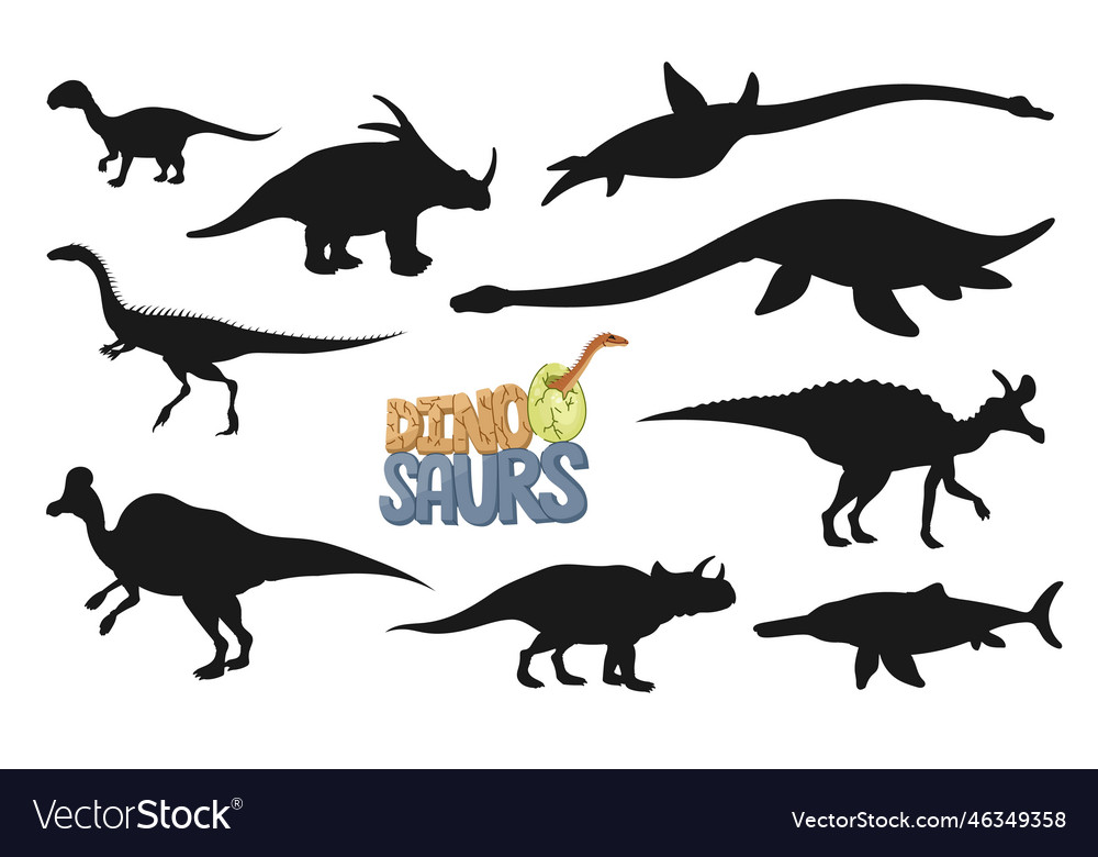 Dinosaur Silhouettes - Prehistoric Animals
