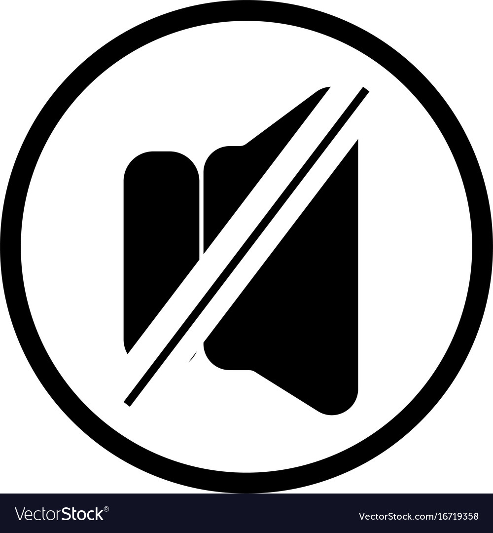 Volume mute music player button linear icon