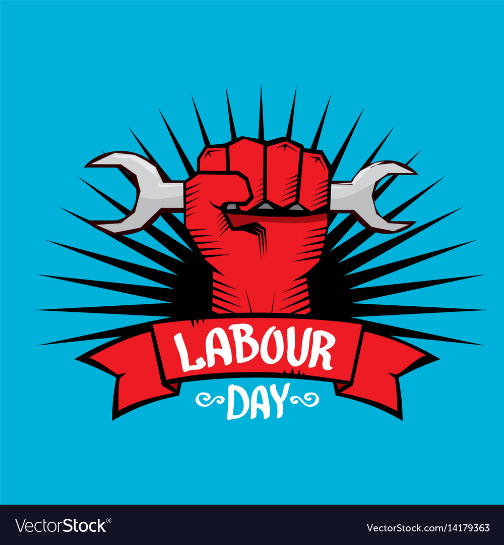 1 may - labour day poster Royalty Free Vector Image