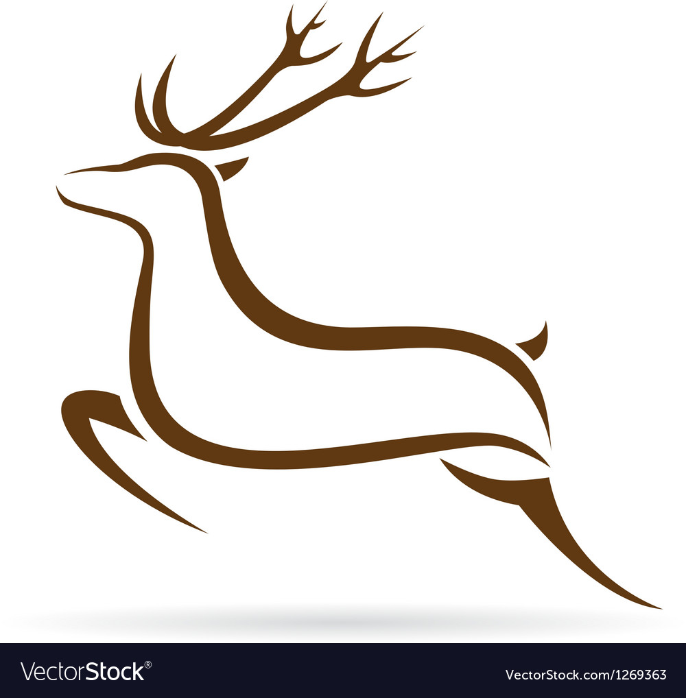 Deer Royalty Free Vector Image Vectorstock 9655