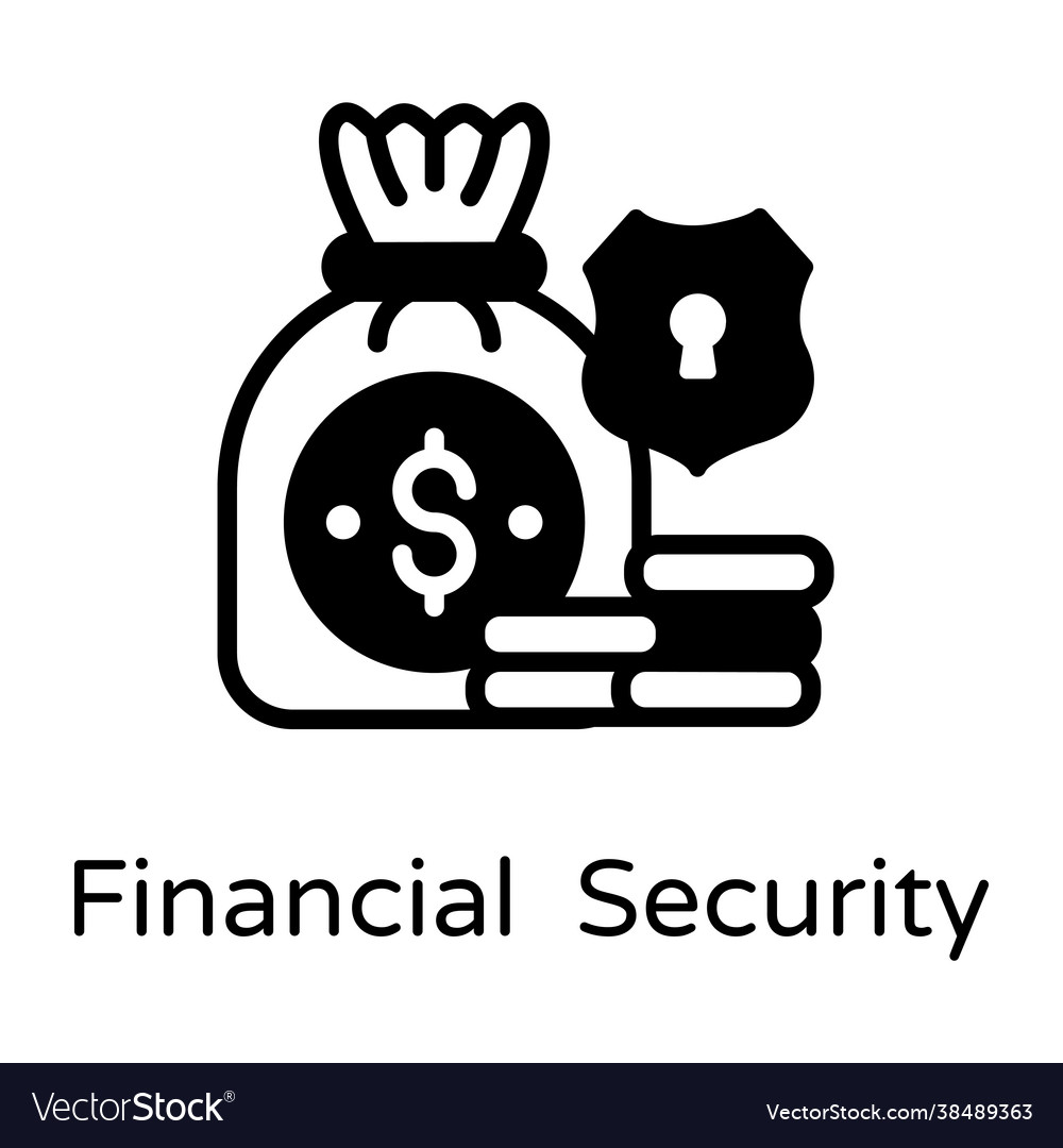 Financial security Royalty Free Vector Image - VectorStock