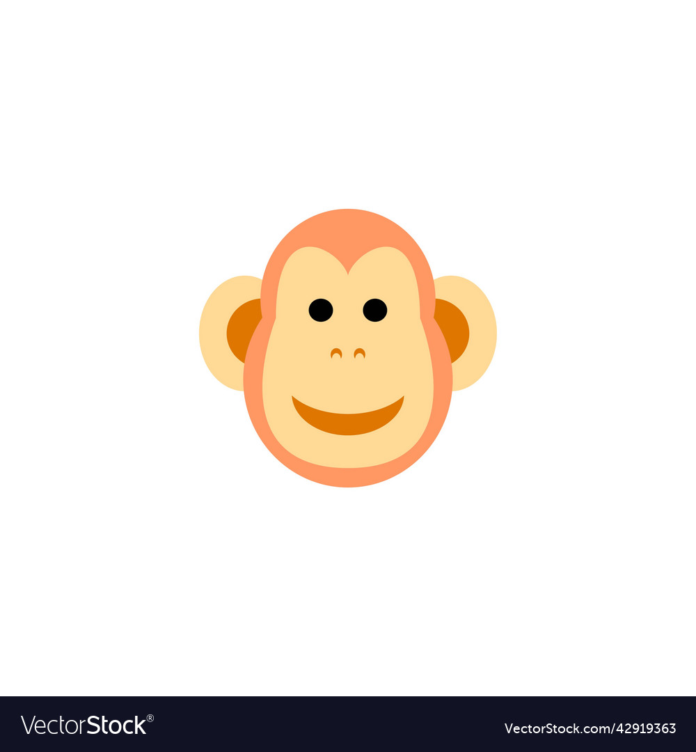 Monkey icon design element Vector Image Monkey icon design element