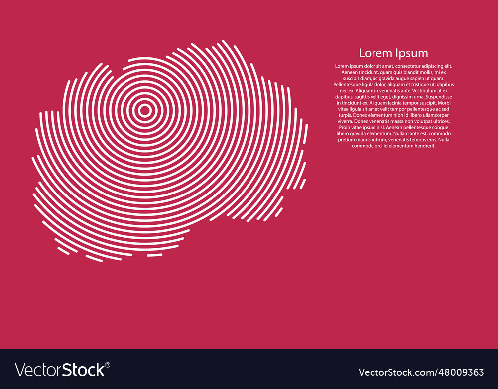 North macedonia map country from white futuristic