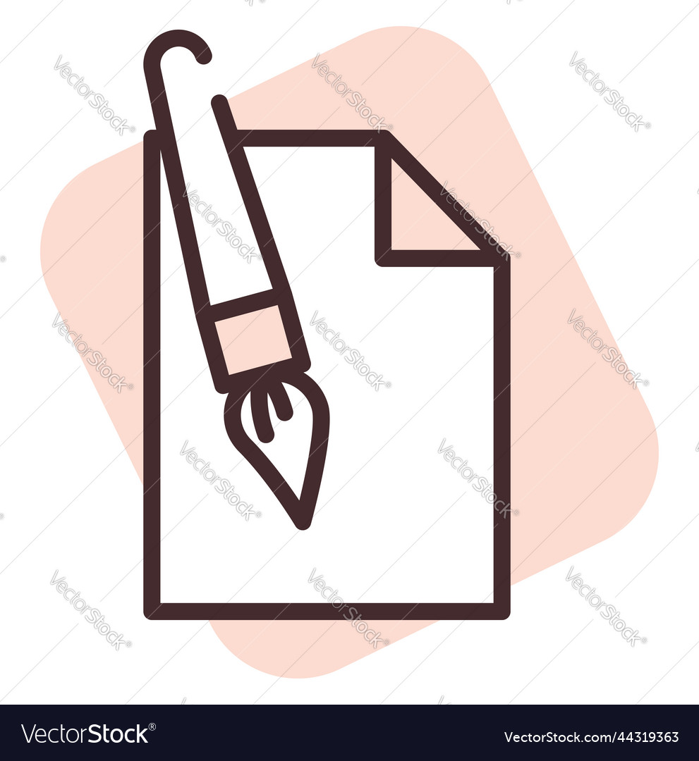 Office paper on white background