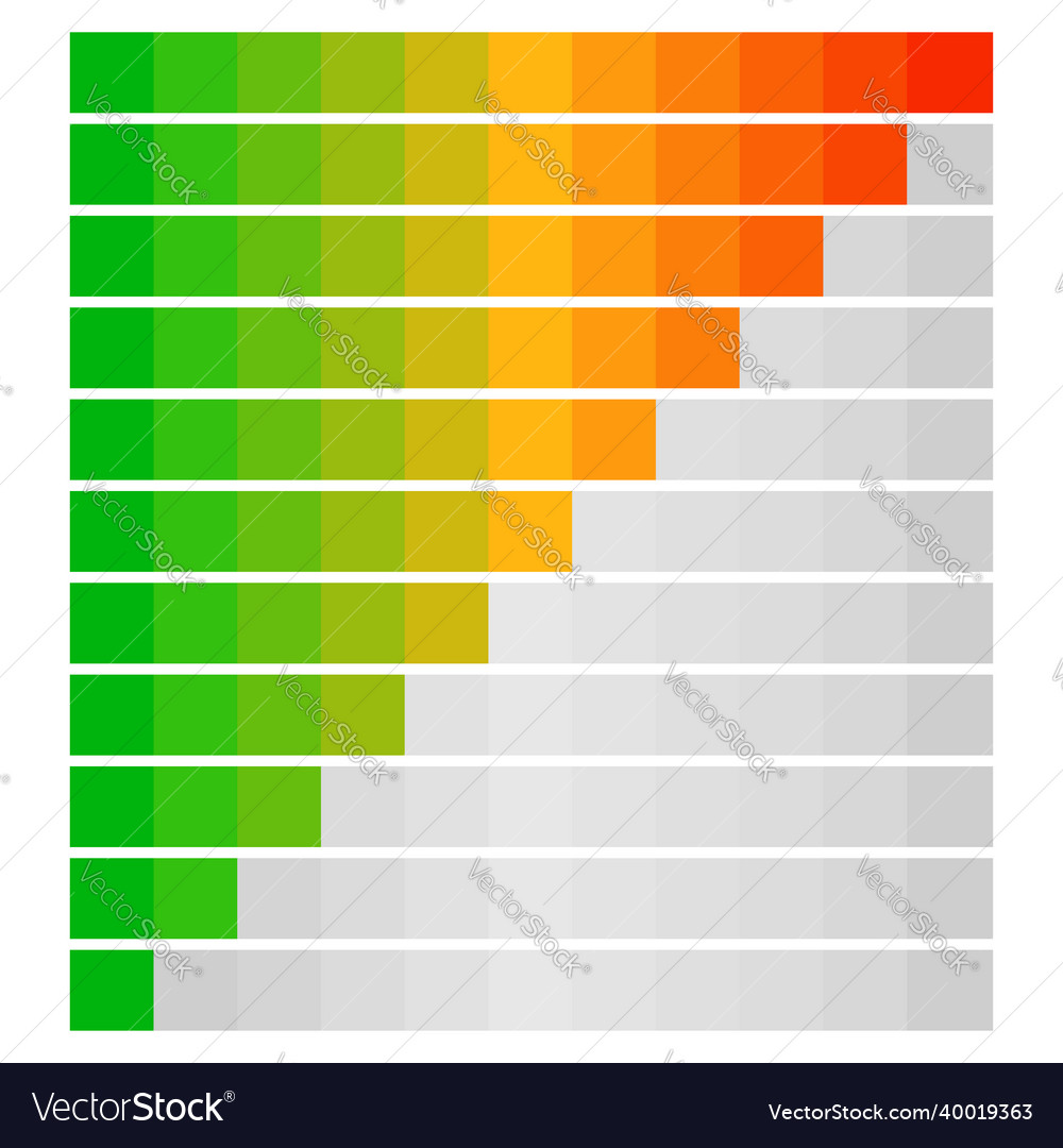 Progress loading bars steps phases downloading Vector Image Progress loading bars steps phases downloading
