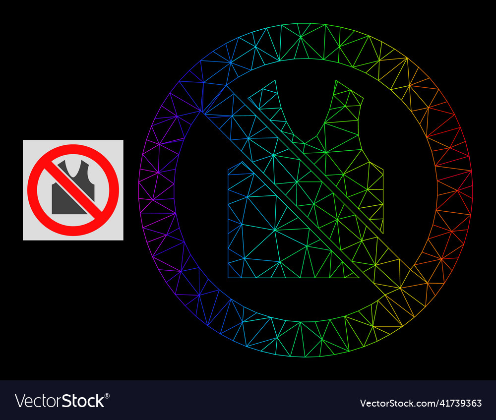 Spectral gradient polygonal mesh forbidden open