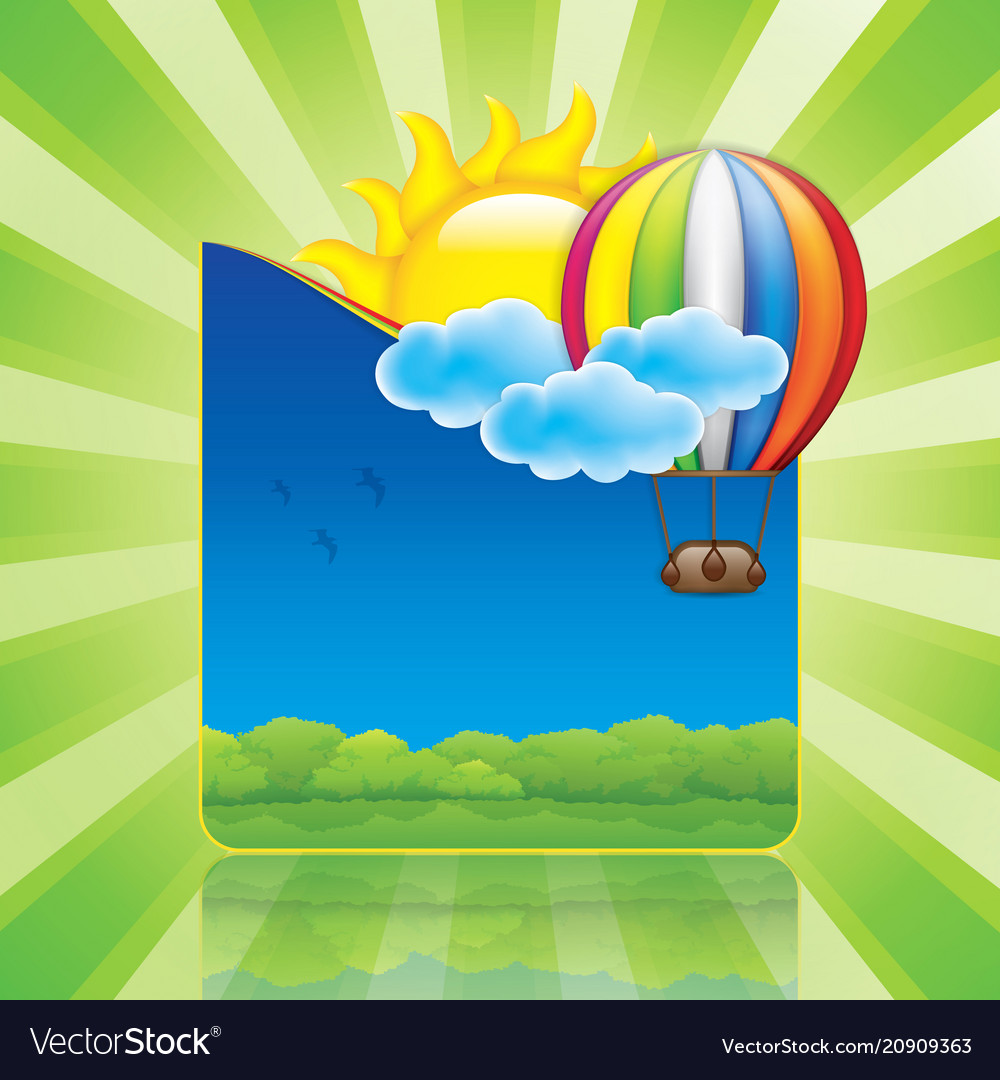 Spring frame vector image Spring frame