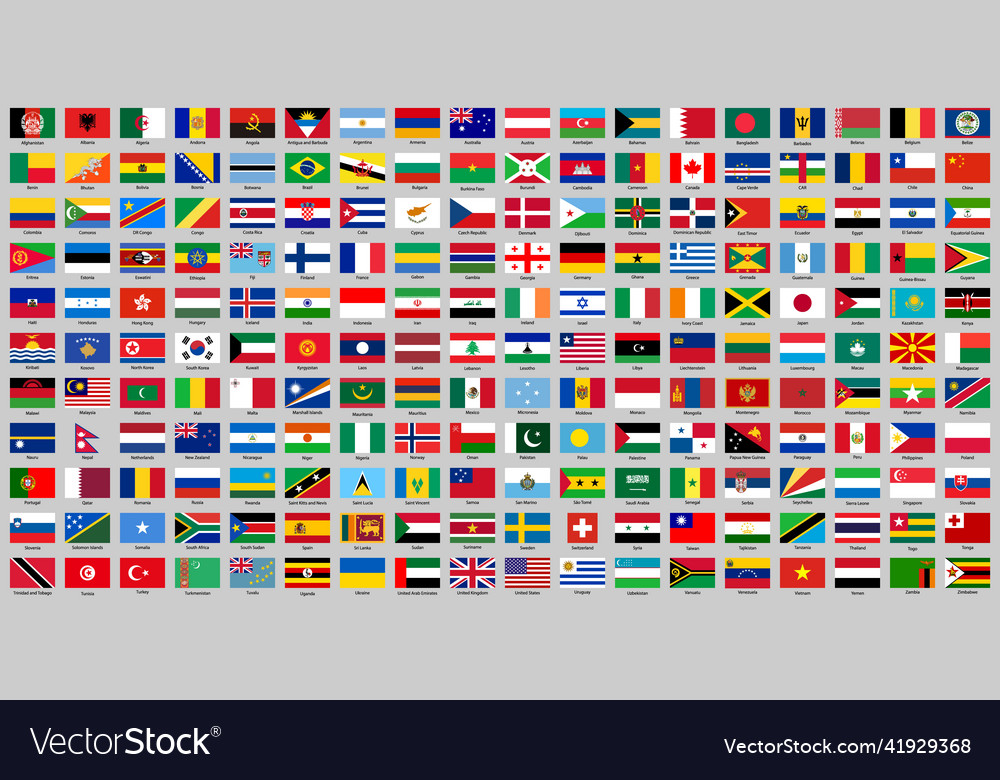 All countries national flags