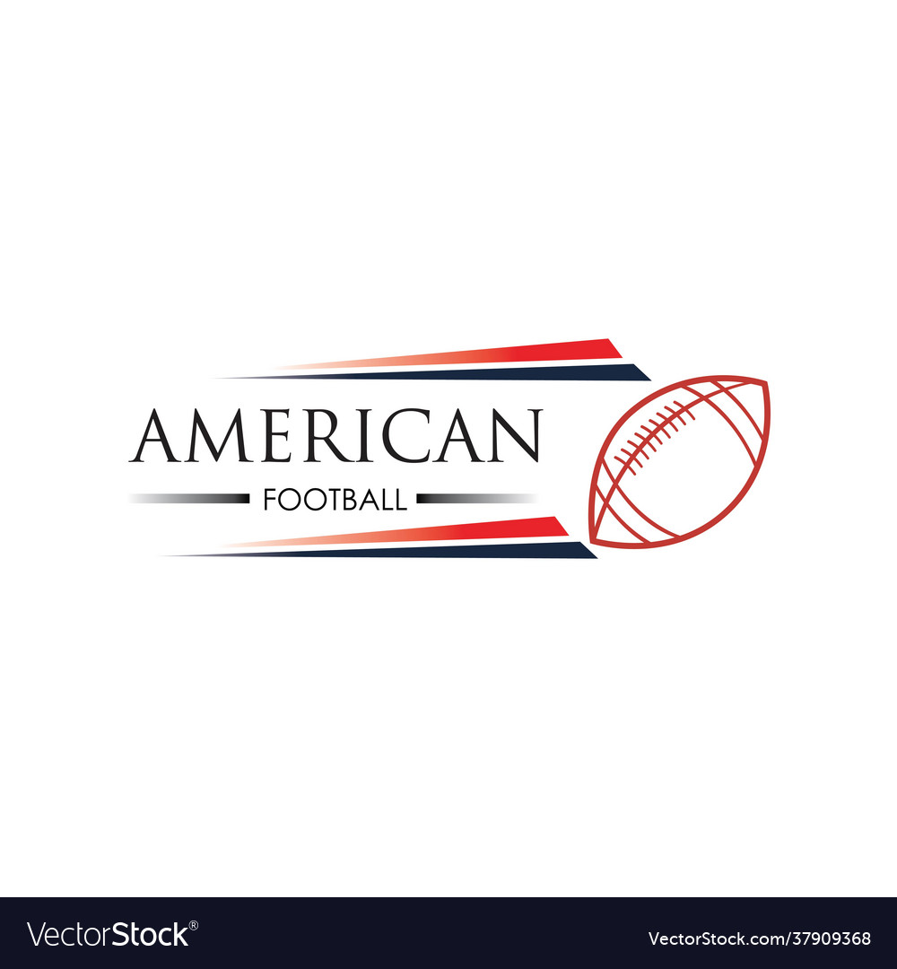 American Sport Fußball Logo Design Vorlage vector image American Sport Fußball Logo Design Vorlage