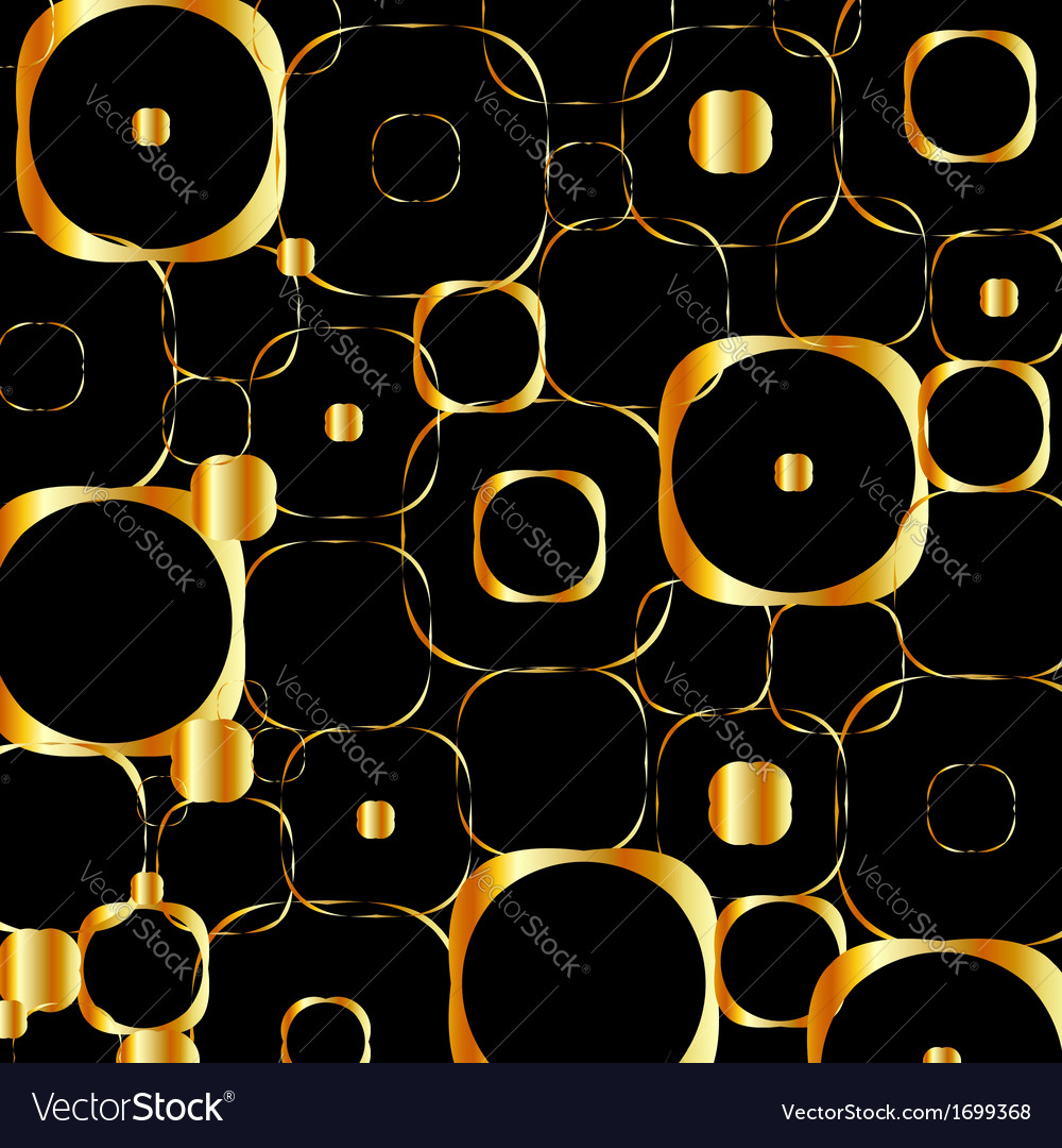 Background with golden circles