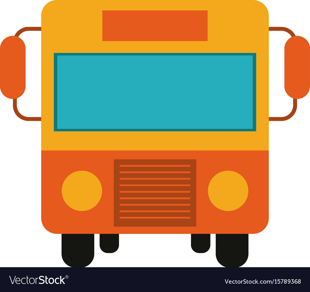 Bus frontview icon image