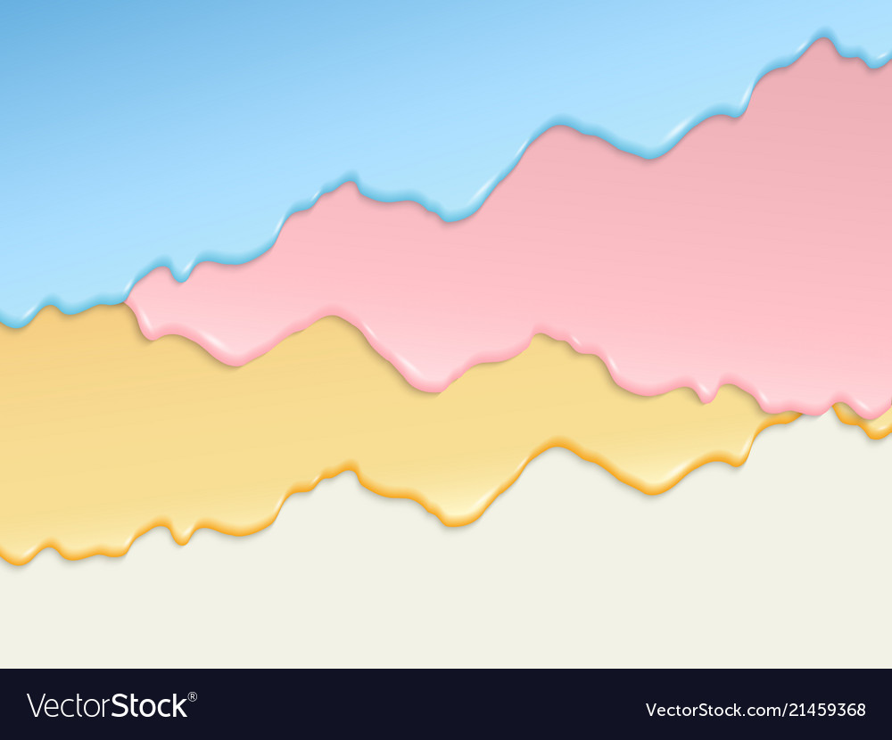 Colorful Cream Drips