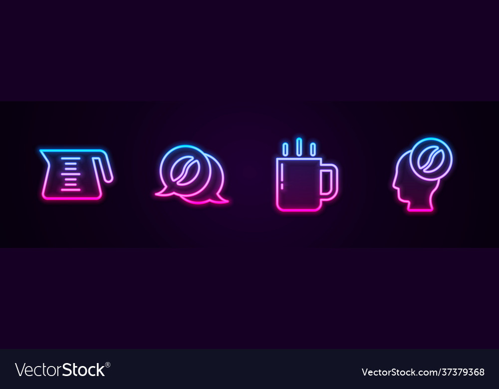 Set line coffee pot and conversation cup vector image Set line coffee pot and conversation cup