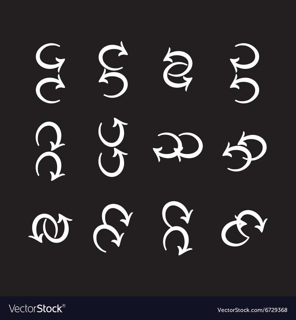 Simple icon set related to interface double arrows